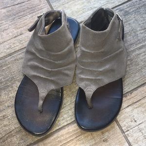 Gray Gladiator Sandals